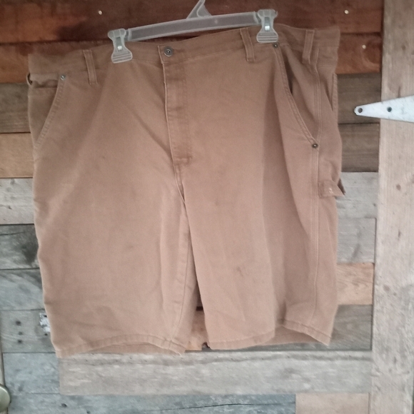 Men's Dickies Flex Khaki Denim Blue Jean Shorts Size 42 - Picture 1 of 2